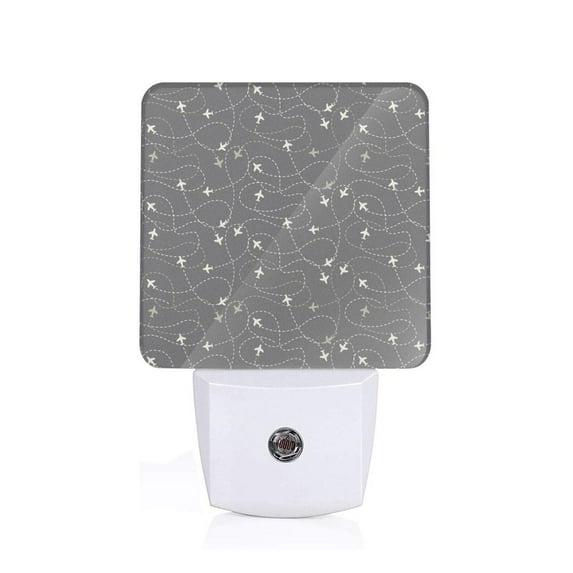Goofa Airplane Routes Around The World Night Light, Plug-in, Dusk to Dawn Sensor, Warm White, Ambient Lighting, Ideal Kids Adults Nightlight-US