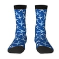 thumbnail image 1 of Goofa Airplanes in the Sky Printed Men's Crew Socks, Soft Durable Breathable Moisture-Wicking with Odor Control Cotton socks, 1 of 9