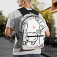 thumbnail image 1 of Goofa Alpacas and Hearts Print Casual Backpack for Women Men,Waterproof High School Bookbag,Lightweight Travel Daypack,Classic College Backpack,Laptob Backpack, 1 of 6