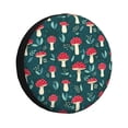 thumbnail image 1 of Goofa Amanita Mushroom Pattern Universal Tire Cover for Jeep, SUV, Truck, and Trailer – Waterproof, UV-Resistant,Easy to Install, Fits 14"-17" Tires-15 inch, 1 of 6
