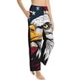 thumbnail image 1 of Goofa American Bald Eagle Printed Soft Pajama Pants for Women, Wide Leg Comfy Casual Lounge Yoga Pants-XX-Large, 1 of 9