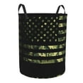 thumbnail image 1 of Goofa American Flag Camo Printed Circular Hamper,Laundry Basket with Handles,Storage Baskets Foldable,Large Capacity Laundry Hamper-, 1 of 8