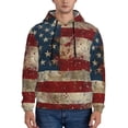 thumbnail image 1 of Goofa American Flag1 for Men's Hooded Sweatshirt - Lightweight Pullover Hoodie with Kangaroo Pocket, Perfect for Everyday Wear-3X-Large, 1 of 7