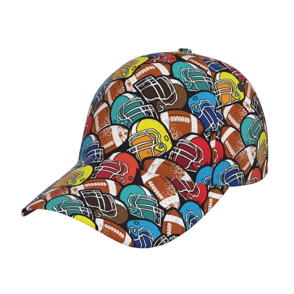 Goofa American Football Printed Baseball Cap for Men and Women - Adjustable Unisex Hat for Sports and Casual Wear,Sun protection Casual Outdoor Everyday Fashion Cap