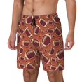 thumbnail image 1 of Goofa American Football1 Printed Men's Swim Trunks Board Shorts Quick Dry Mens Swimming Trunks with Compression Liner,Breathable Fit Hawaii Beach Shorts-3X-Large, 1 of 9