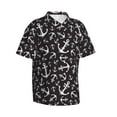 thumbnail image 1 of Goofa Anchors Hawaiian Shirt for Men, Unisex Summer Beach Casual Short Sleeve Button Down Shirts,Aloha Tropical Floral print shirt-XX-Large, 1 of 9
