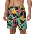 thumbnail image 1 of Goofa Angry Shark Pattern Printed Men's Swim Trunks Board Shorts Quick Dry Mens Swimming Trunks with Compression Liner,Breathable Fit Hawaii Beach Shorts-Medium, 1 of 9