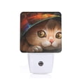 thumbnail image 1 of Goofa Animal Cat Night Light, Plug-in, Dusk to Dawn Sensor, Warm White, Ambient Lighting, Ideal Kids Adults Nightlight-, 1 of 9