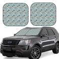 thumbnail image 1 of Goofa Animal Dog Pattern 2 Piece Car Windshield Sun Shade Foldable | Front Windshield Shade for Sun, Heat and UV Rays | Sunshade for Car Front Window-Small, 1 of 7