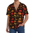 thumbnail image 1 of Goofa Animal Printed Men's Casual Short-sleeved Shirt,Lightweight Breathable Button-down,Summer Casual men's top,Versatile Fashion shirt-, 1 of 7