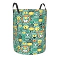 thumbnail image 1 of Goofa Animals with Leaf Printed Circular Hamper,Laundry Basket with Handles,Storage Baskets Foldable,Large Capacity Laundry Hamper-, 1 of 8