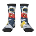 thumbnail image 1 of Goofa Astronaut And Space Pattern Children's Crew Socks, Kids' Daily Wear and Sports Socks, Breathable Socks, Sports Socks, Moisture-Wicking Socks for Children, 1 of 6