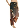 thumbnail image 1 of Goofa Astronaut On Mars A Printed Soft Pajama Pants for Women, Wide Leg Comfy Casual Lounge Yoga Pants-X-Large, 1 of 9