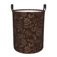thumbnail image 1 of Goofa Autumn Brown Plants Printed Circular Hamper,Laundry Basket with Handles,Storage Baskets Foldable,Large Capacity Laundry Hamper-Small, 1 of 6