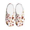 thumbnail image 1 of Goofa Autumn Maple Leaf with Hedgehog Print Womens Mens Cotton Lightweight House Slippers , Washable Home Slippers,Indoor Comfy Bedroom Cozy Slippers-35/36, 1 of 7