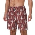 thumbnail image 1 of Goofa Autumn Scarecrow Harvest Joy Printed Men's Swim Trunks Board Shorts Quick Dry Mens Swimming Trunks with Compression Liner,Breathable Fit Hawaii Beach Shorts-Small, 1 of 9