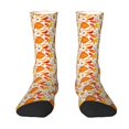 thumbnail image 1 of Goofa Autumn Sweater Warmth Printed Men's Crew Socks, Soft Durable Breathable Moisture-Wicking with Odor Control Cotton socks, 1 of 9
