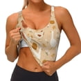 thumbnail image 1 of Goofa Autumn and Thanksgiving Printed Sports Bras for Women, High Impact Running Bra Workout Crop Tank Tops Longline Sports Bra Push up-Medium, 1 of 9