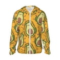 thumbnail image 1 of Goofa Avocado Dog Printed Women's UPF 50+ Sun Protection Hoodie Jacket Lightweight Long Sleeve Sun Shirt for Women with Pocket Hiking Outdoor-XX-Large, 1 of 9