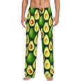 thumbnail image 1 of Goofa Avocado Pattern Printed Soft Pajama Pants for Men, Wide Leg Comfy Casual Lounge Yoga Pants-Small, 1 of 9