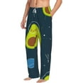 thumbnail image 1 of Goofa Avocado in Space Printed Soft Pajama Pants for Men, Wide Leg Comfy Casual Lounge Yoga Pants-Small, 1 of 9