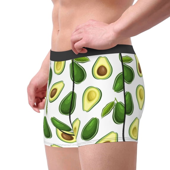 Goofa Avocado1 Printed Men's Boxer Briefs Underwear, Moisture-Wicking Underwear, Trunk,Soft and Breathable Cotton Underwear-