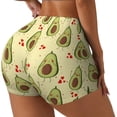 thumbnail image 1 of Goofa Avocados And Hearts Printed Workout Shorts Women Seamless Scrunch Butt Lifting High Waisted Gym Booty Shorts Elastic Workout Shorts-Large, 1 of 8