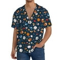 thumbnail image 1 of Goofa Ball Sports Printed Men's Casual Short-sleeved Shirt,Lightweight Breathable Button-down,Summer Casual men's top,Versatile Fashion shirt-X-Large, 1 of 7