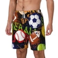 thumbnail image 1 of Goofa Balls Printed Men's Swim Trunks Board Shorts Quick Dry Mens Swimming Trunks with Compression Liner,Breathable Fit Hawaii Beach Shorts-Medium, 1 of 9