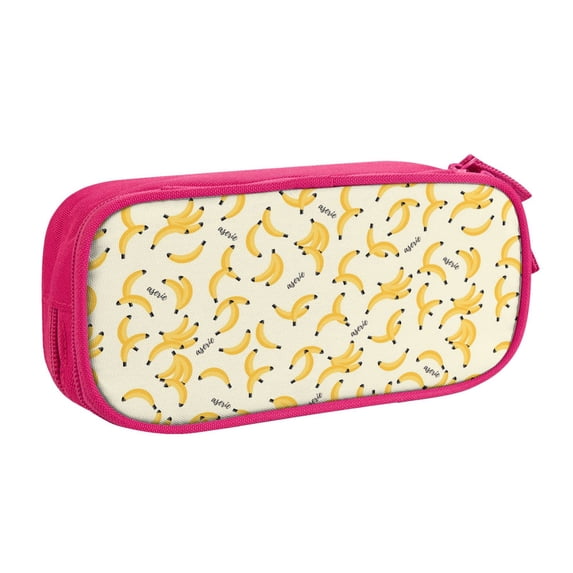 Goofa Banana Pattern Big Capacity Pencil Pen Case Office College Large Storage High Capacity Bag Pouch Holder Box Organizer