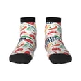 thumbnail image 1 of Goofa Barbecue Pattern Non Slip Socks with Grips for Elderly, Crew Socks Yoga Hospital Socks Cushioned Sole Gripper Socks for Men Women, 1 of 5