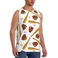 thumbnail image 1 of Goofa Baseball Sport Printed Men's Sleeveless T-Shirt - Athletic Gym Workout Tank Top for Men - Moisture-Wicking, UPF 30+ Quick-Dry Muscle Tee-XX-Large, 1 of 8