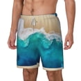 thumbnail image 1 of Goofa Beach Printed Men's Swim Trunks Board Shorts Quick Dry Mens Swimming Trunks with Compression Liner,Breathable Fit Hawaii Beach Shorts-Small, 1 of 9