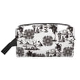 thumbnail image 1 of Goofa Beach Printed Toiletry Bag with Handle,Large Capacity Travel Makeup Cosmetic Bag for Women, Carry on Airport Airline Compliant Bag, 1 of 9