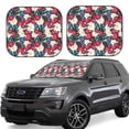 thumbnail image 1 of Goofa Beautiful Flower Pattern 2 Piece Car Windshield Sun Shade Foldable | Front Windshield Shade for Sun, Heat and UV Rays | Sunshade for Car Front Window-, 1 of 7