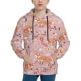 thumbnail image 1 of Goofa Beautiful Fox Pattern Hooded Sweatshirt for Youth Trendy youth sweatshirt Casual Hoodie for Boys and Girls-Medium, 1 of 6