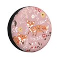 thumbnail image 1 of Goofa Beautiful Fox Pattern Universal Tire Cover for Jeep, SUV, Truck, and Trailer – Waterproof, UV-Resistant,Easy to Install, Fits 14"-17" Tires-15 inch, 1 of 1