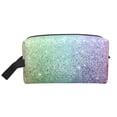 thumbnail image 1 of Goofa Beautiful Glitter Printed Toiletry Bag with Handle,Large Capacity Travel Makeup Cosmetic Bag for Women, Carry on Airport Airline Compliant Bag, 1 of 9