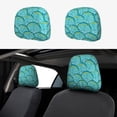thumbnail image 1 of Goofa Beautiful Seashells Pattern 2 PCS Car Headrest Cover, Headrest Protector,Universal Interior Car Accessories, 1 of 6