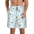 thumbnail image 1 of Goofa Bee Flower Printed Mens Swim Trunks Summer Quick Dry Short Beach Swimwear Bathing Suits-Small, 1 of 9