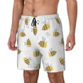 thumbnail image 1 of Goofa Bee Printed Men's Swim Trunks Board Shorts Quick Dry Mens Swimming Trunks with Compression Liner,Breathable Fit Hawaii Beach Shorts-3X-Large, 1 of 9