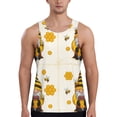 thumbnail image 1 of Goofa Beekeeper Gnome Holding A Glass Pattern Men's Workout Tank Top Slim-Fit Tank Quick Dry Fit Muscle Tank Top Beach Tank Top Bodybuilding Sleeveless T Shirt-Medium, 1 of 7