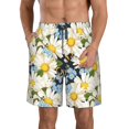 thumbnail image 1 of Goofa Bees Collecting Nectar Printed Mens Swim Trunks Summer Quick Dry Short Beach Swimwear Bathing Suits-, 1 of 9