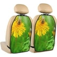 thumbnail image 1 of Goofa Bees Pollinates A Yellow Dandelion Pattern Car Back Seat Protector for Kids (2 Pack) ,Anti-kick Storage Mat for Car Seats,Shields from Footprints, 1 of 6