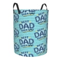 thumbnail image 1 of Goofa Best Dad Ever Printed Circular Hamper,Laundry Basket with Handles,Storage Baskets Foldable,Large Capacity Laundry Hamper-, 1 of 8