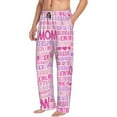 thumbnail image 1 of Goofa Best Mom ever Printed Soft Pajama Pants for Men, Wide Leg Comfy Casual Lounge Yoga Pants-Small, 1 of 9