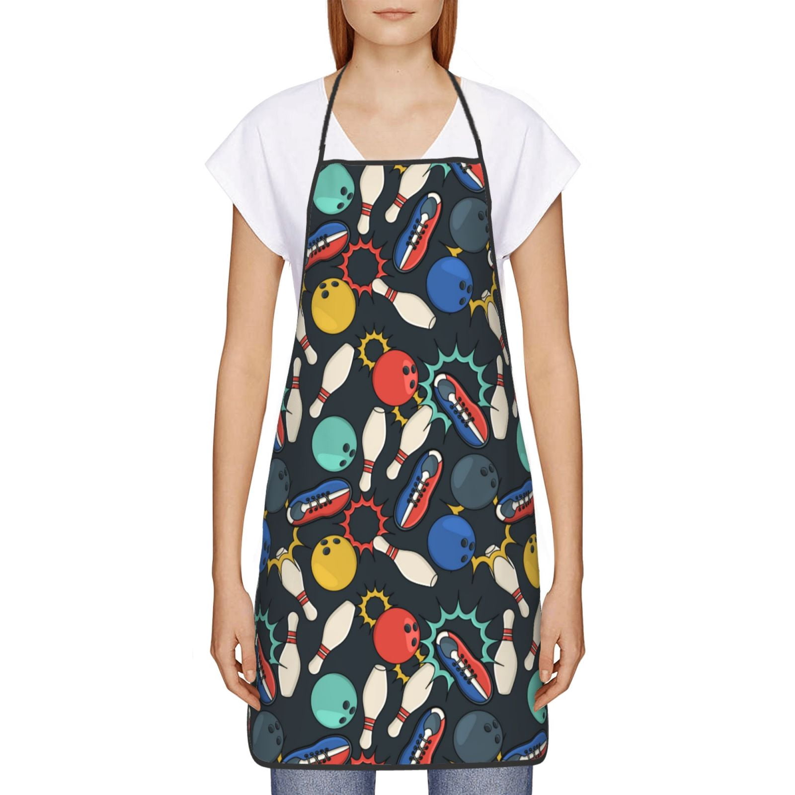 Goofa Bib Apron, Unisex Aprons Adjustable Waterdrop Resistant Cooking ...
