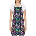 thumbnail image 1 of Goofa Bib Apron, Unisex Aprons Adjustable Waterdrop Resistant Cooking Kitchen Apron for Chef, Happy Kitten Faces Pattern Apron Bulk, 1 of 5