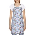 thumbnail image 1 of Goofa Bib Apron, Unisex Aprons Adjustable Waterdrop Resistant Cooking Kitchen Apron for Chef, Sailboats And Seagulls Pattern Apron Bulk, 1 of 5