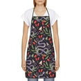 thumbnail image 1 of Goofa Bib Apron, Unisex Aprons Adjustable Waterdrop Resistant Cooking Kitchen Apron for Chef, Snakes And Snake Fruit Pattern Apron Bulk, 1 of 5
